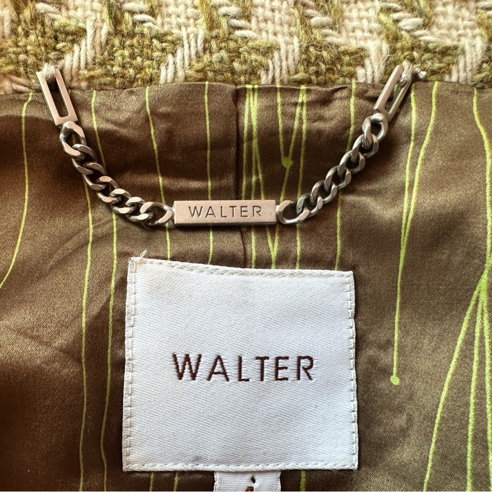 WALTER Cropped Houndstooth Wool Jacket. Size: 4. Excellent condition - Picture 6 of 9